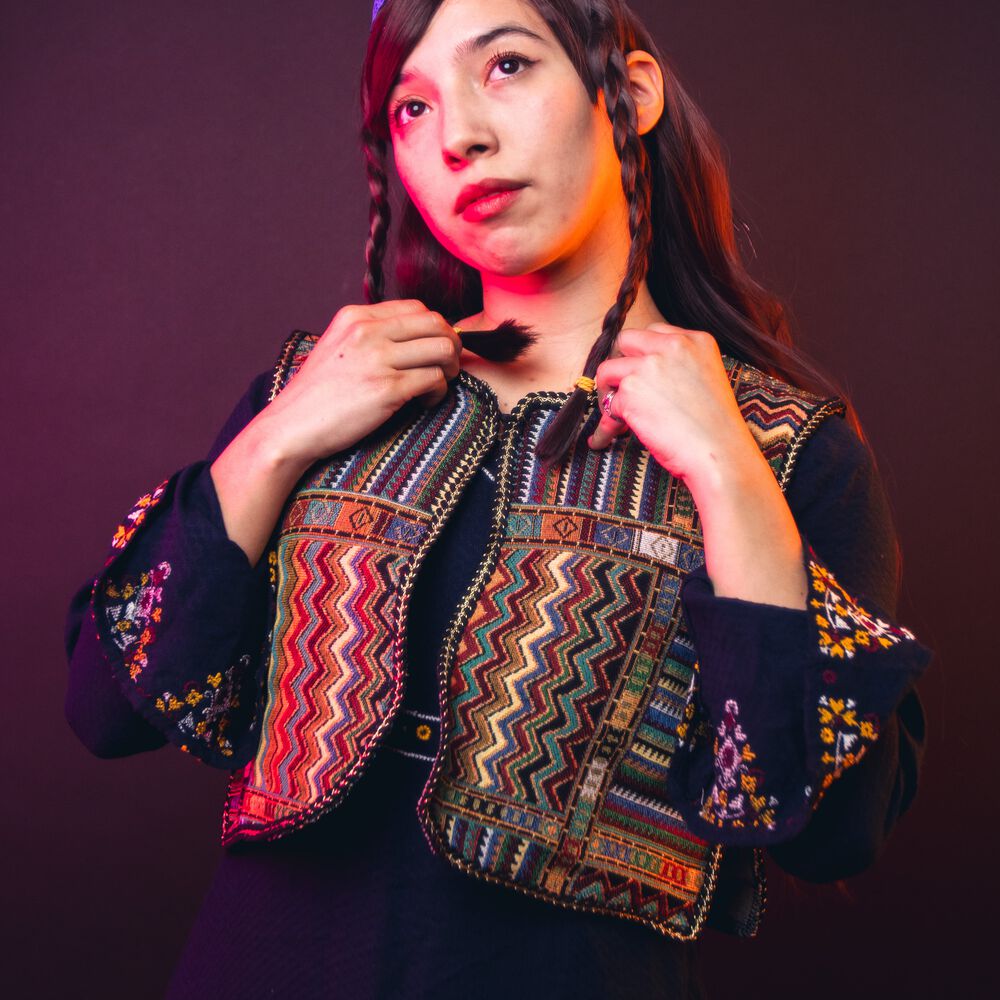 Chaqueta Y Diadema Cintillo Hippie Disfraz Accesorio image number 1.0