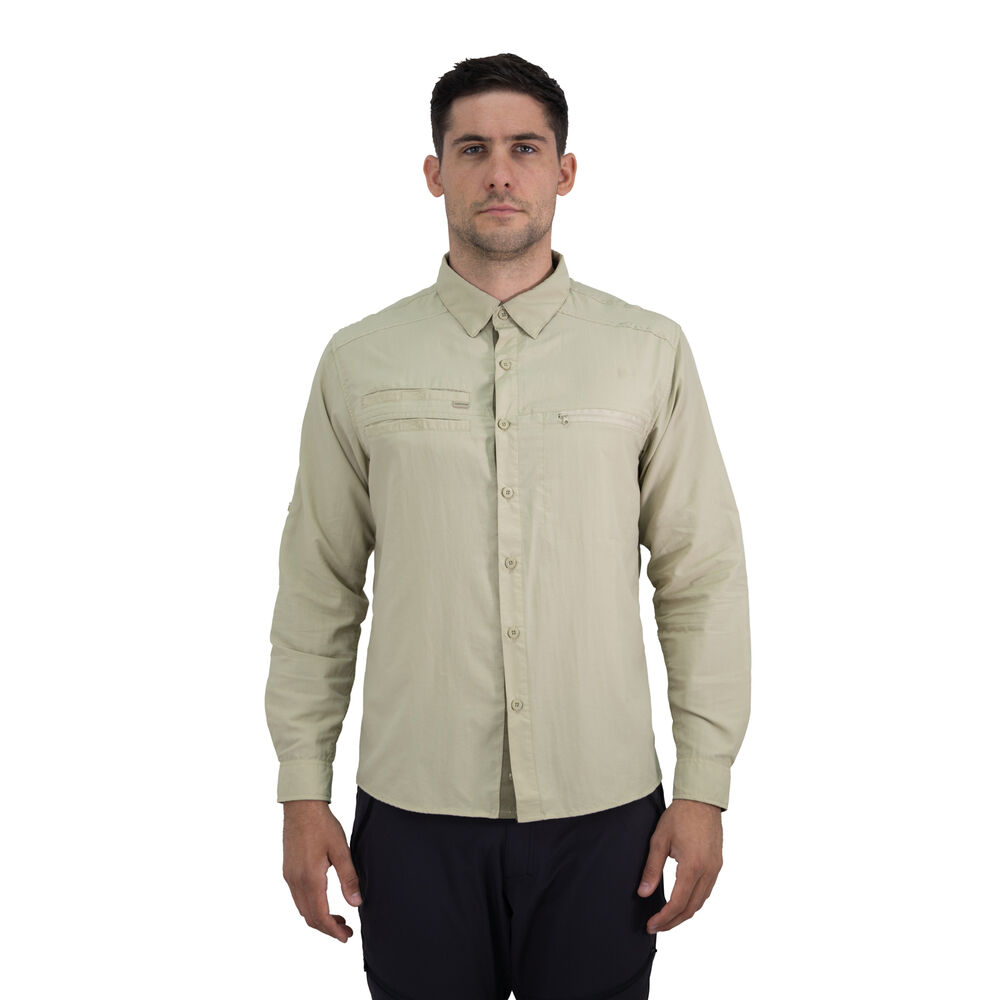 Camisa Hw Arizona Hombre Beige image number 0.0