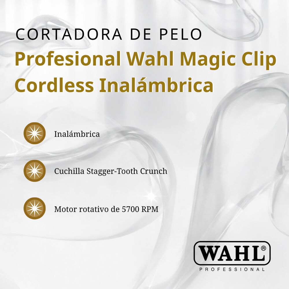 Maquina Cortadora De Pelo Profesional Wahl Magic Clip Inal&aacute;mbrica image number 3.0