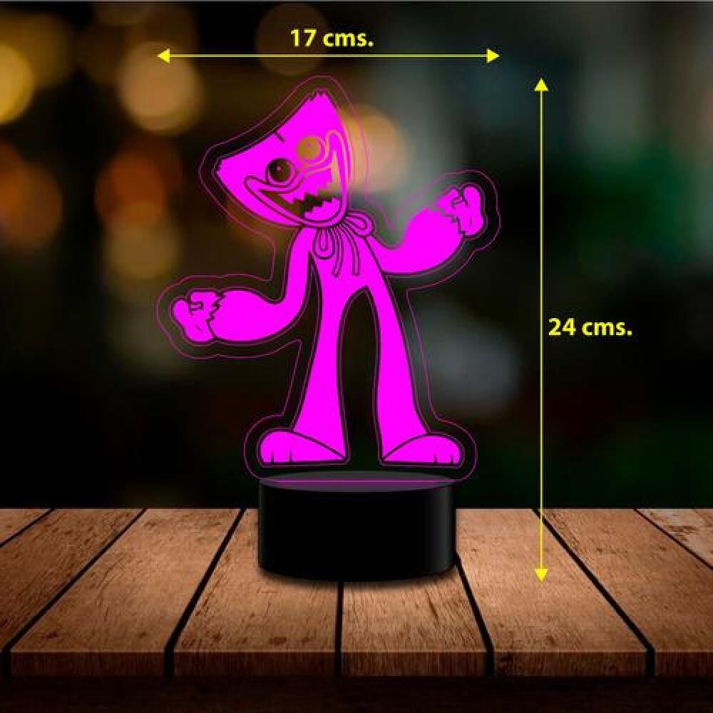 Lampara 3d Huggy Wuggy A Control Remoto 16 Colores image number 2.0