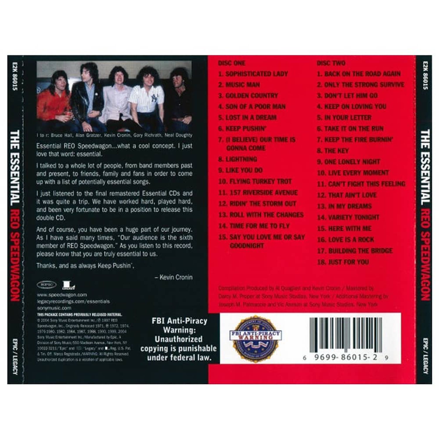 Reo Speedwagon - Essential (2cd) | Cd image number 1.0
