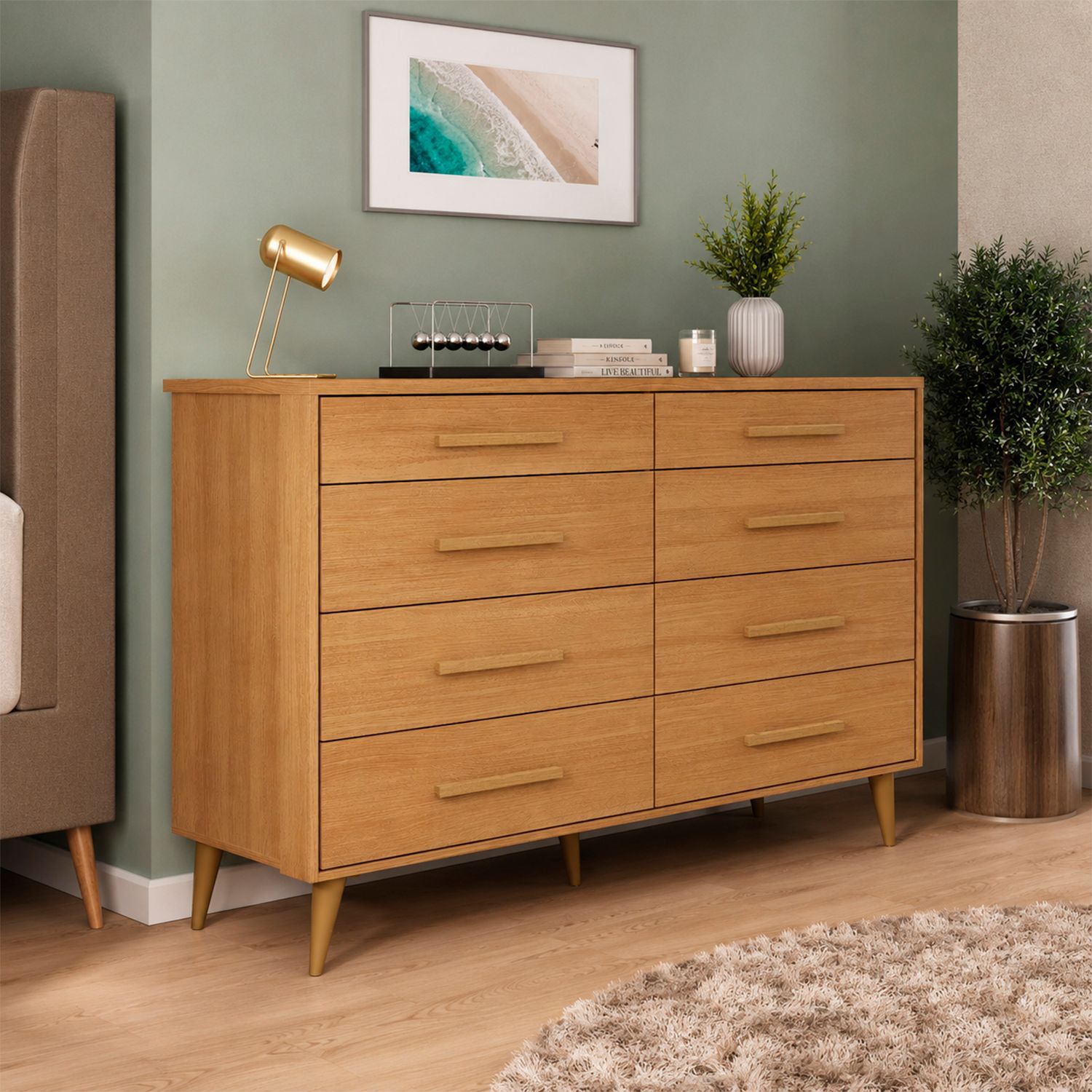 Comoda Di Poretti Design Brisa / 8 Cajones image number 2.0