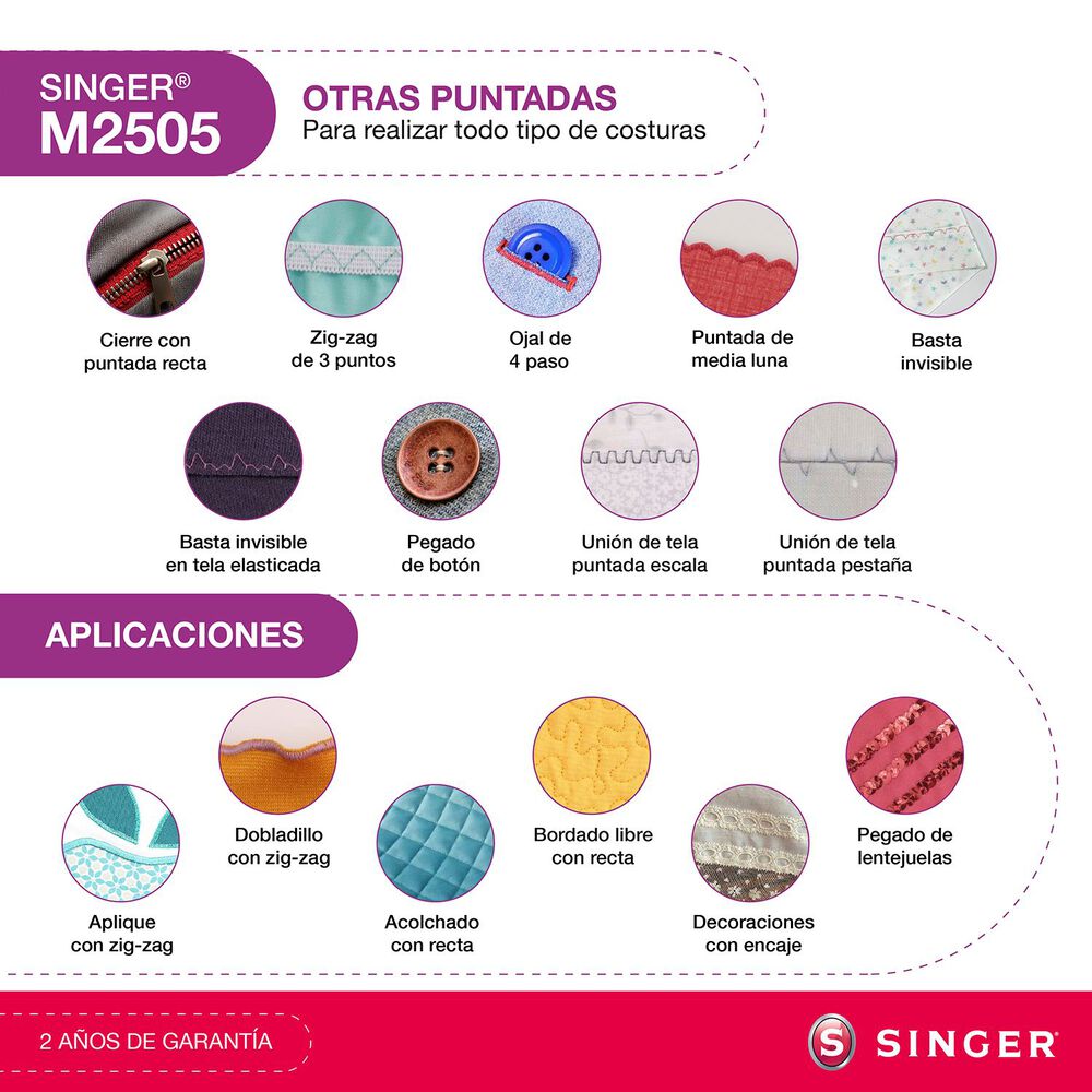 Máquina De Coser Singer M2505 image number 3.0