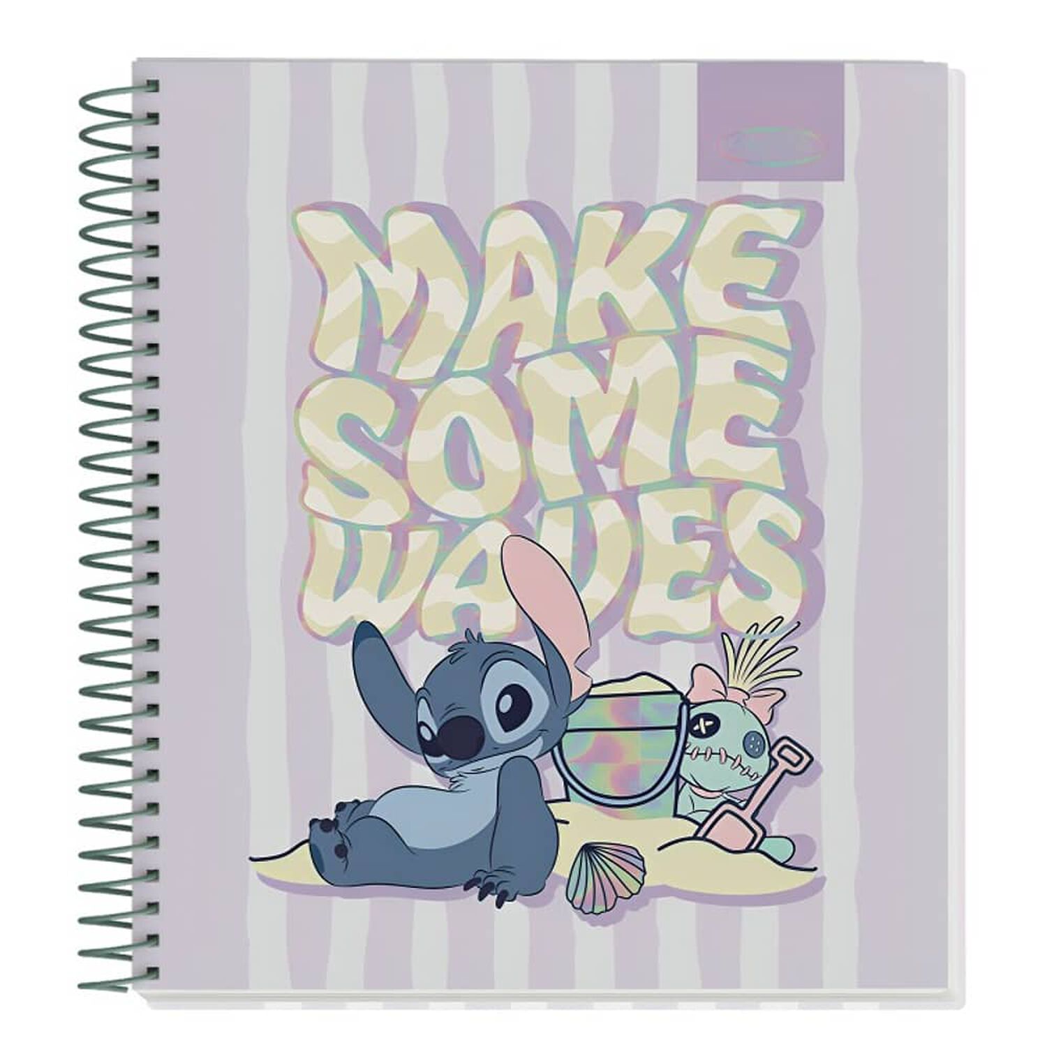 Pack 8pcs Cuadernos Book 120hj Stitch Waves Artel 2932 image number 1.0