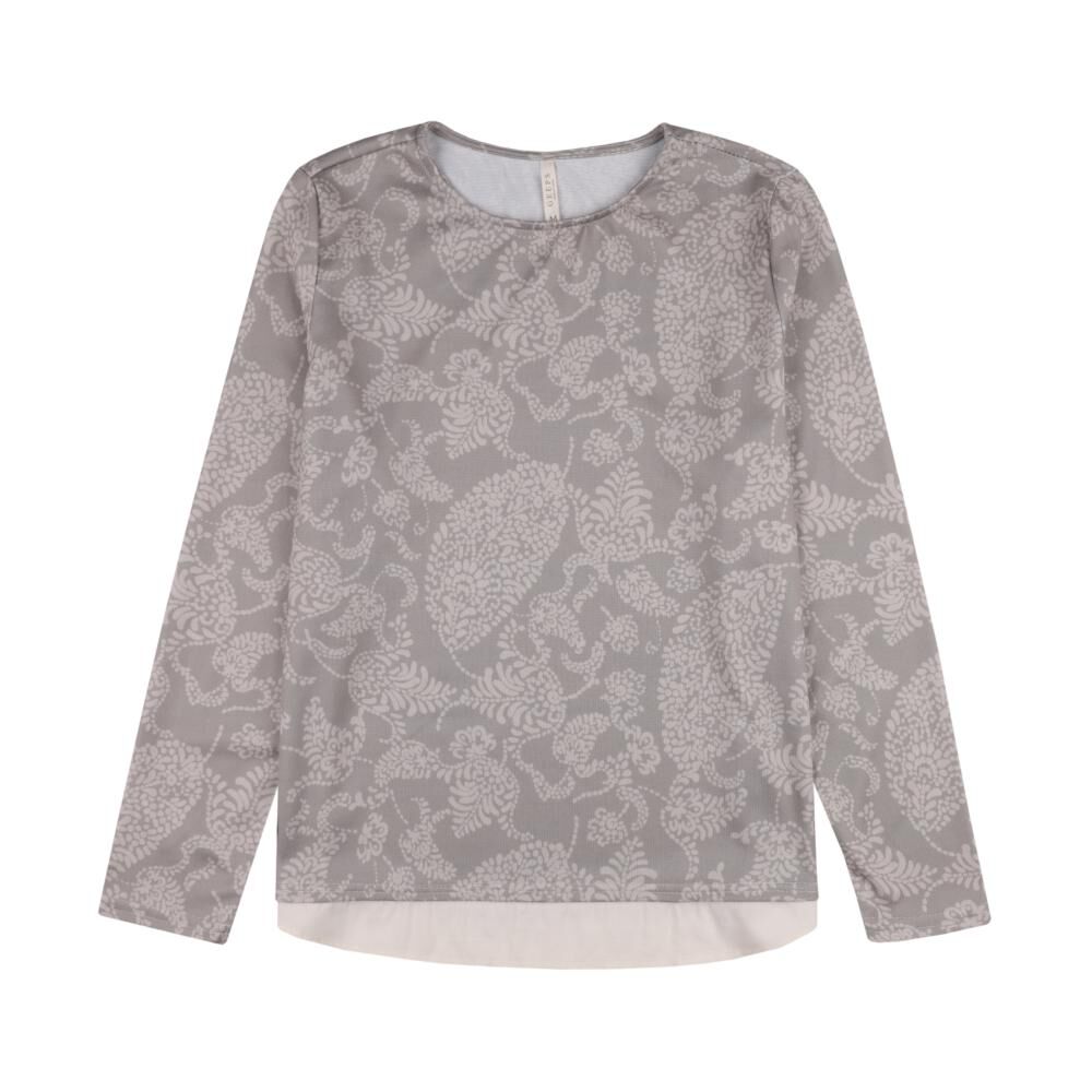 Sweater Full Print Manga Larga Cuello Redondo Mujer Geeps image number 0.0