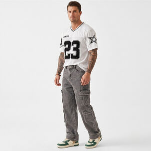 Pantalon Jeans Oversize Cargo Hombre