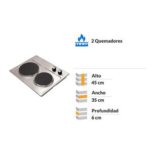 Encimera El&eacute;ctrica Kubli NEU 2P 50 / 2 Quemadores