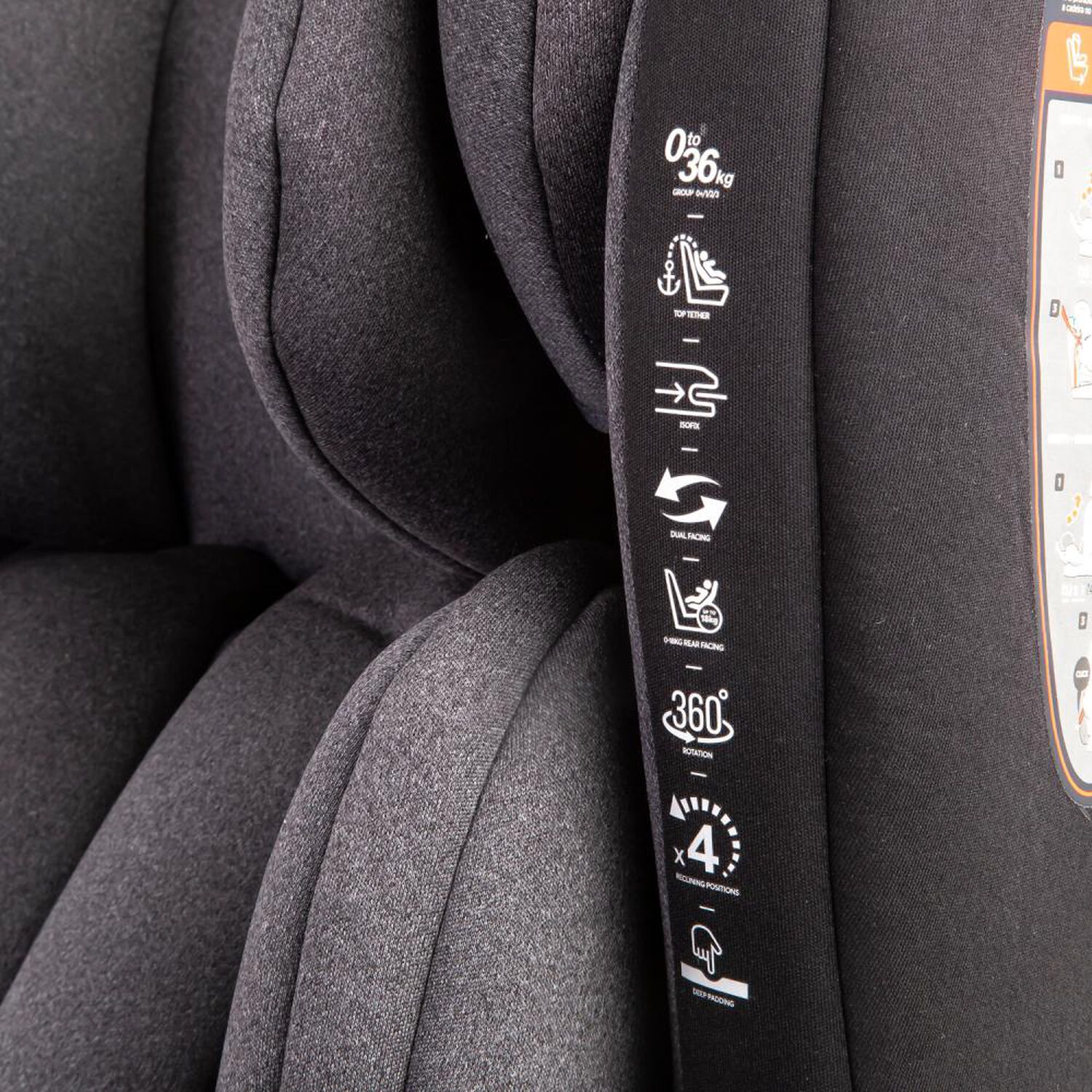 Silla De Auto Convertible Saturn Bebesit Grey-black image number 9.0