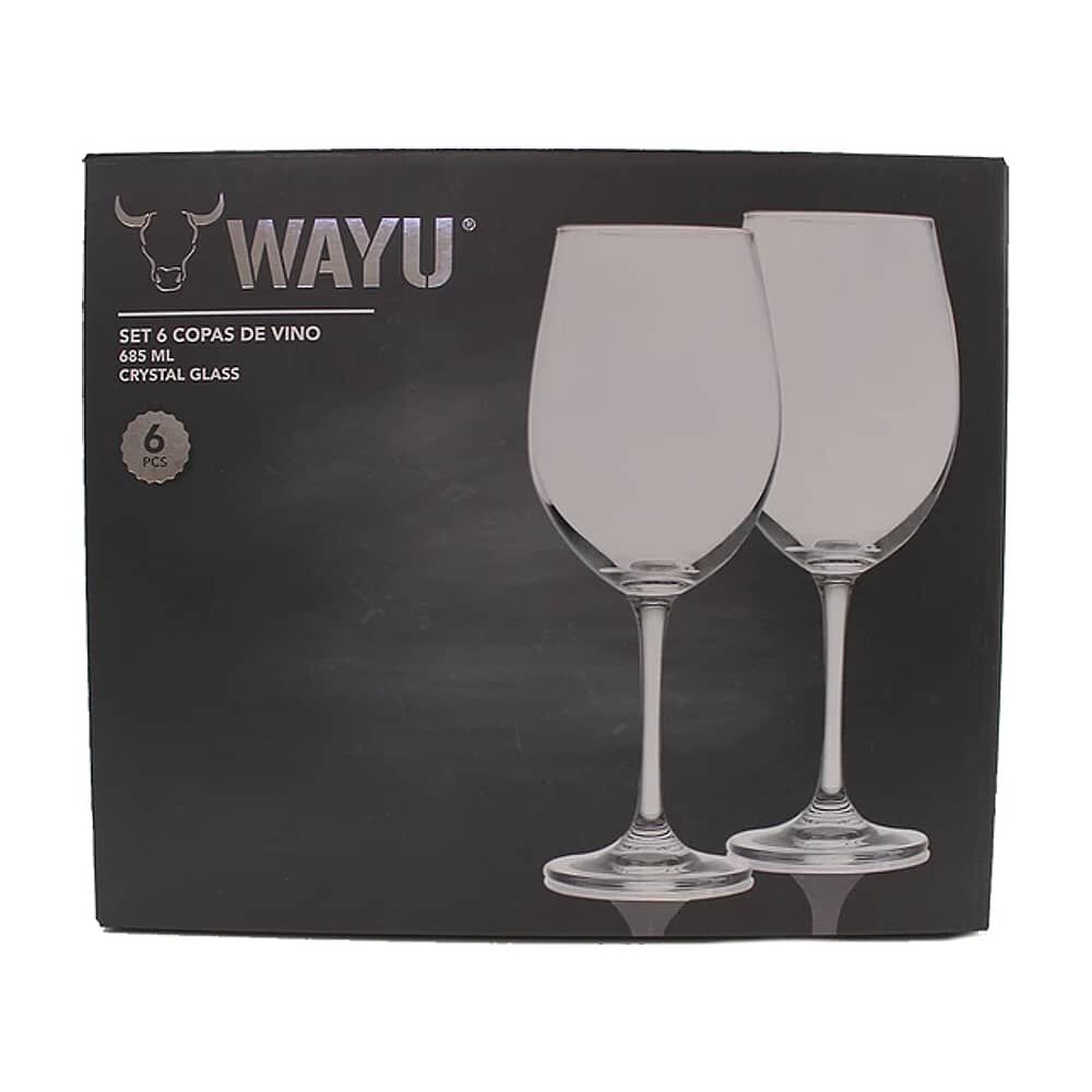Set 6 Copas Vino Wayu Coctel Cristal Bar image number 3.0
