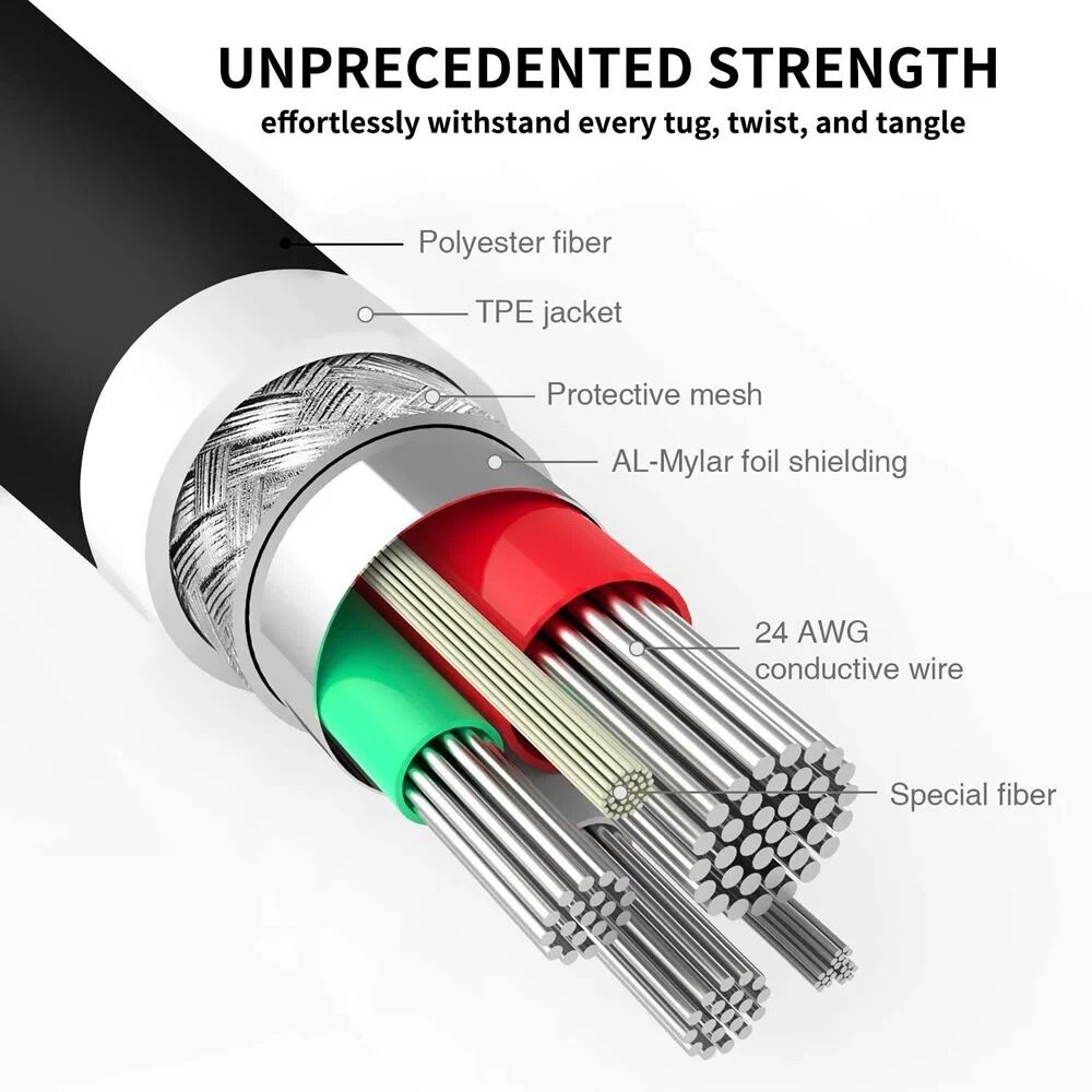 Cable Micro Usb V8 A Usb Normal Corto 30 Cm Para Carga Y Datos image number 3.0
