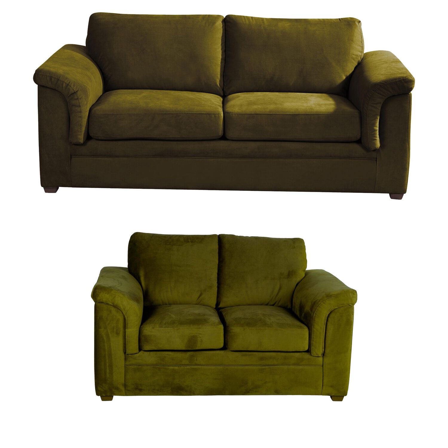 Living Ancona 3-2 Tela Velvet Verde image number 0.0