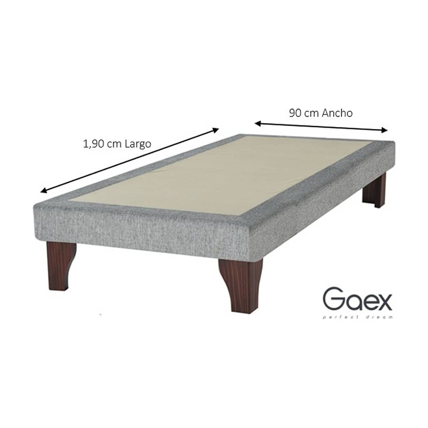 Base De Cama 1.5 Plaza 190 image number 0.0