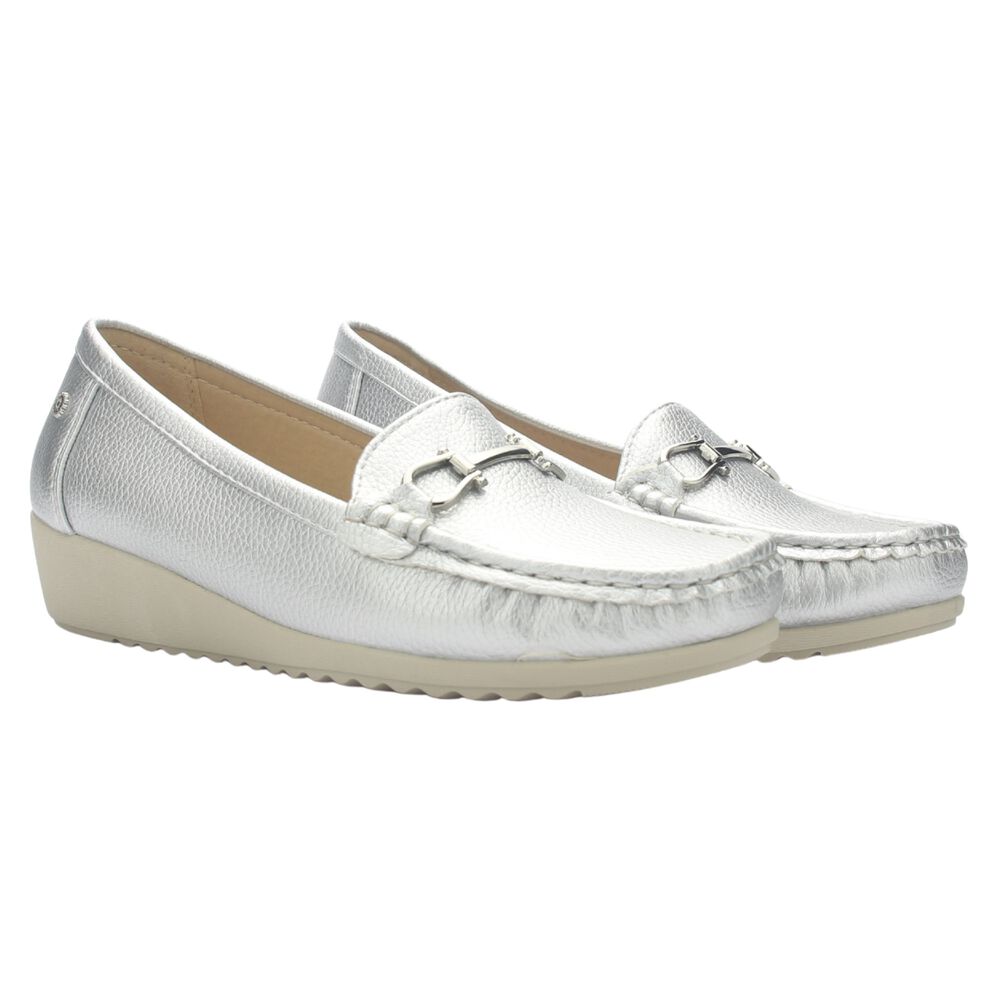 Mocasin Chalada Mujer Malu-2 Plateado Casual image number 6.0