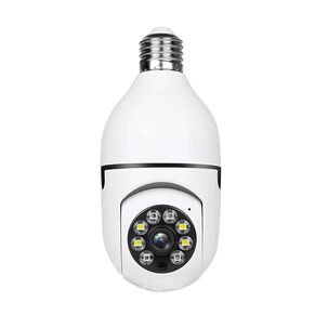 Cámara Wifi Panorámica Tipo Ampolleta 360 - 3mp Con Audio Y Visión Nocturna