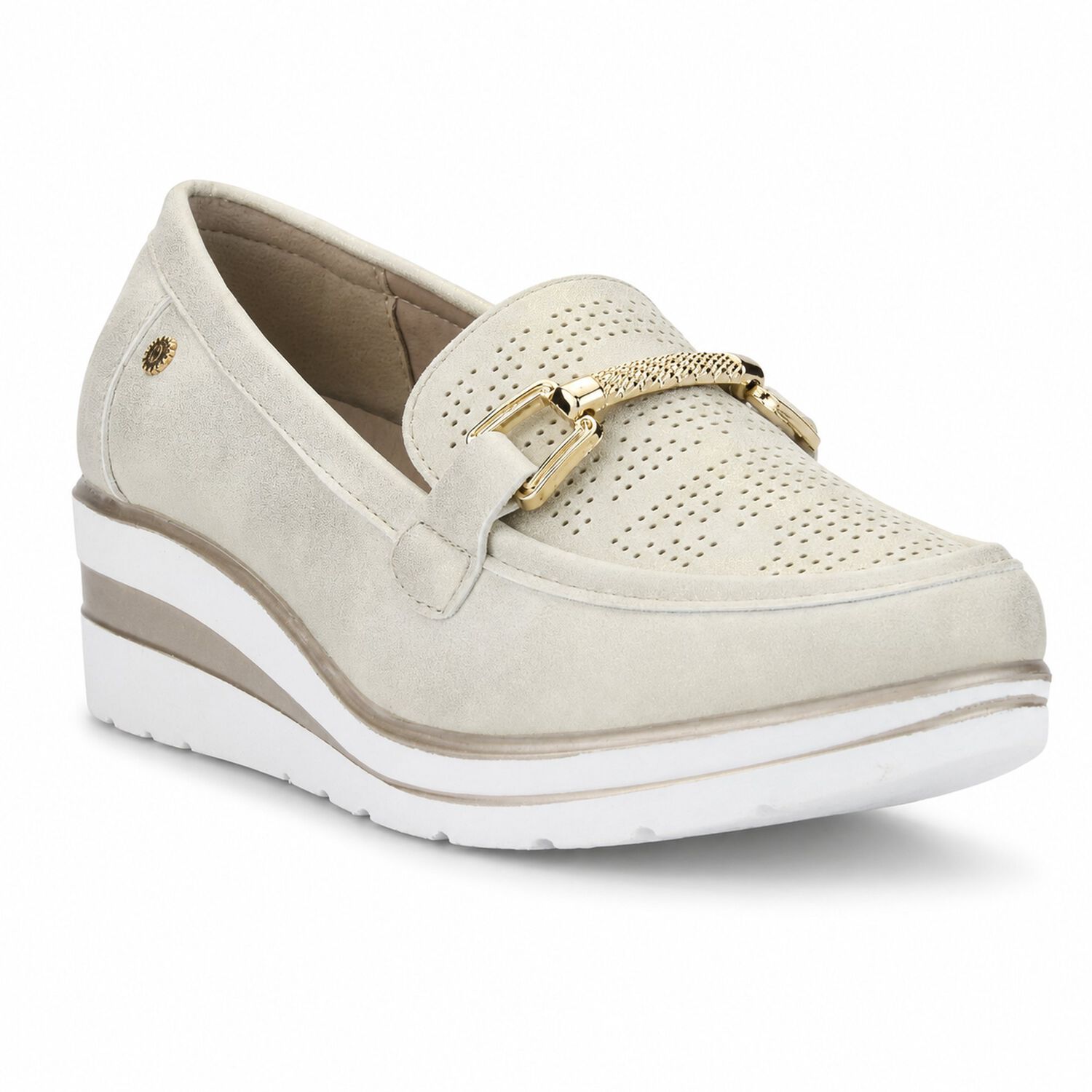 Mocasin Dorado Mujer Casual Chalada Zlat image number 2.0