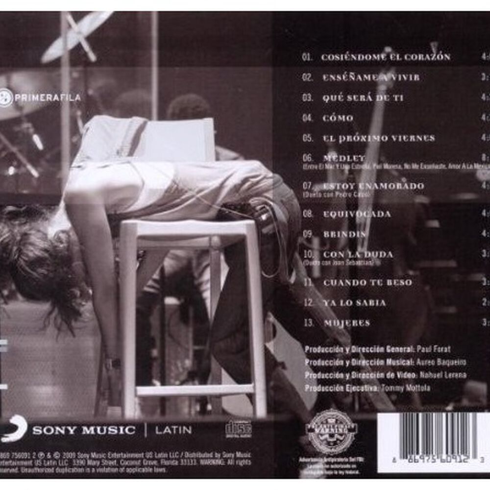 Thalia - En Primera Fila | Cd image number 1.0