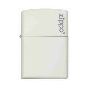 Encendedor Zippo Classic White Matte Logo Zp214zl