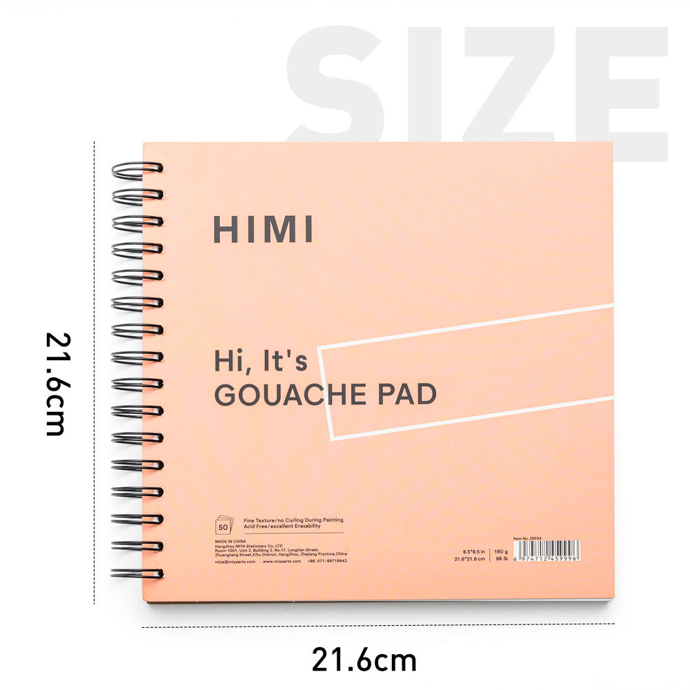 Himi Block Para Gouache 21.6 X 21.6 Cm 50hojas 160g image number 1.0
