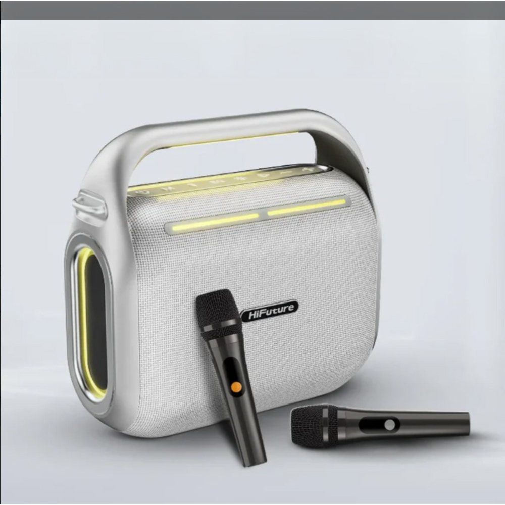 Parlante Karaoke Hifuture Musicbox 200 Ipx7 Silver image number 0.0