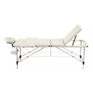 Camilla De Masajes Plegable 3 Cuerpos Blanca Deluxe