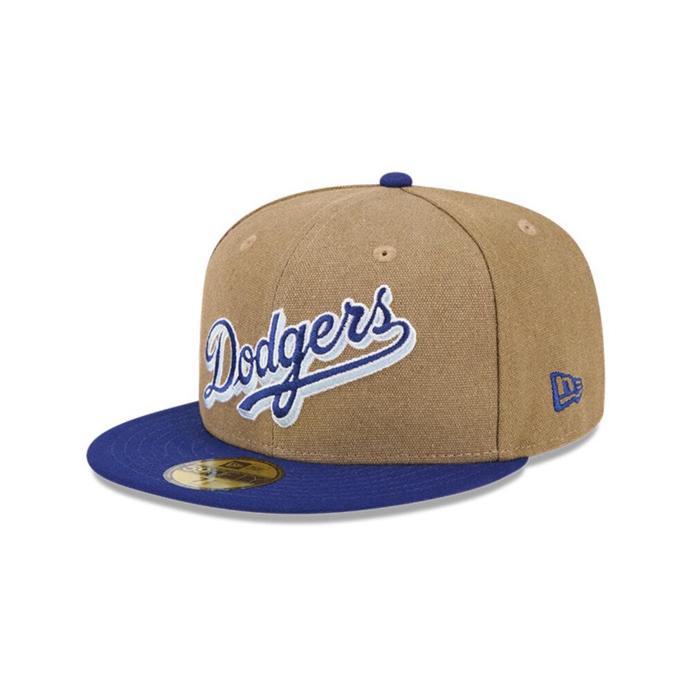 Gorro 59fifty Mlb Los Angeles Dodgers Canvas Crown Med Beige image number 1.0