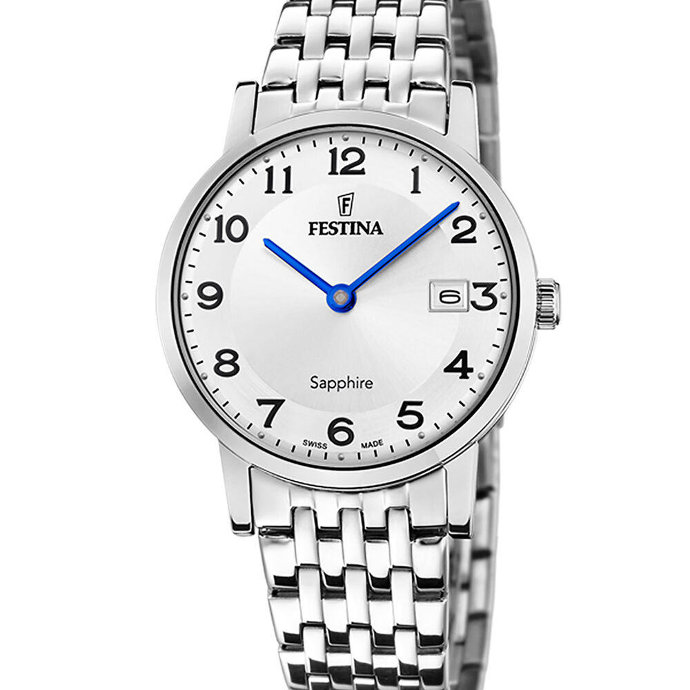 Reloj F20019/4 Festina Swiss Plateado Mujer Swiss Made image number 0.0