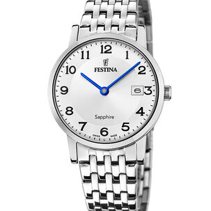 Reloj F20019/4 Festina Swiss Plateado Mujer Swiss Made