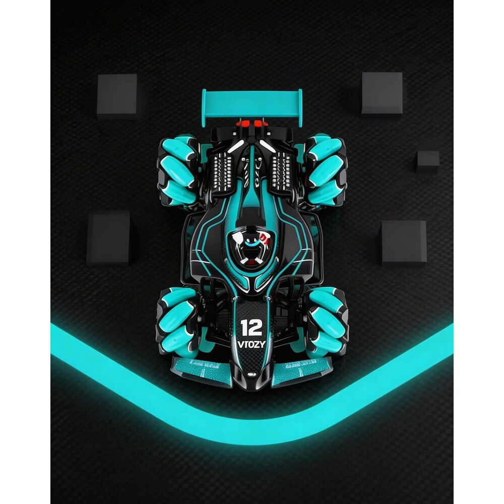 Auto F&oacute;rmula 1 Grande Control Remoto Giro 360 Humo Premium image number 10.0