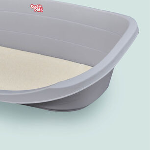 Cama Plastica Para Mascotas Con Cojin L 80x55x25 Cool Pets
