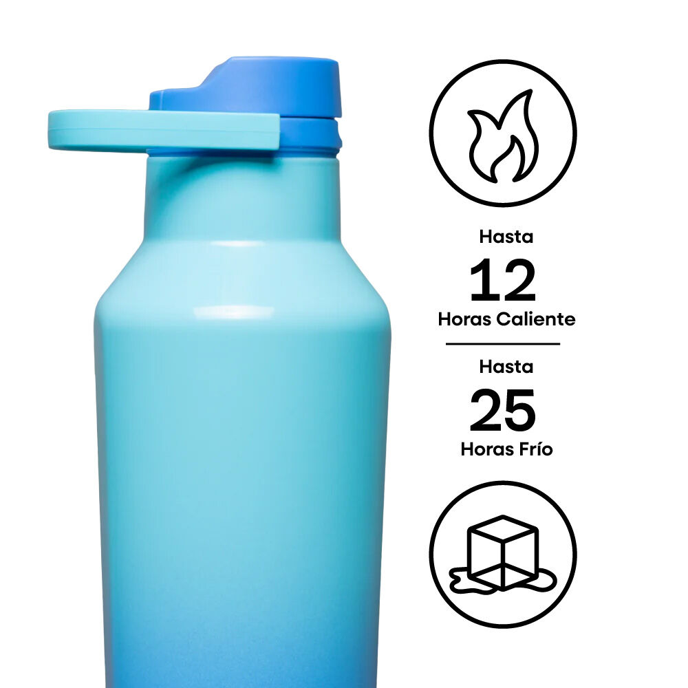 Botella De Agua Térmica Sport 600ml Boom Box Blue image number 4.0