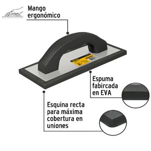 Fraguador Liso De Hule 9-1/2 Espesor 7/16 Pretul