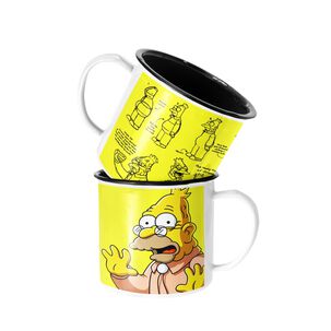 Taza Enlozada Lechera Abraham Simpson Abuelo Los Simpson
