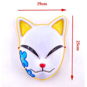 Mascara Makomo Kimetsu No Yaiba Con Luces Led Cosplay Mascara Makomo Kimetsu No Yaiba Con Luces Led Cosplay