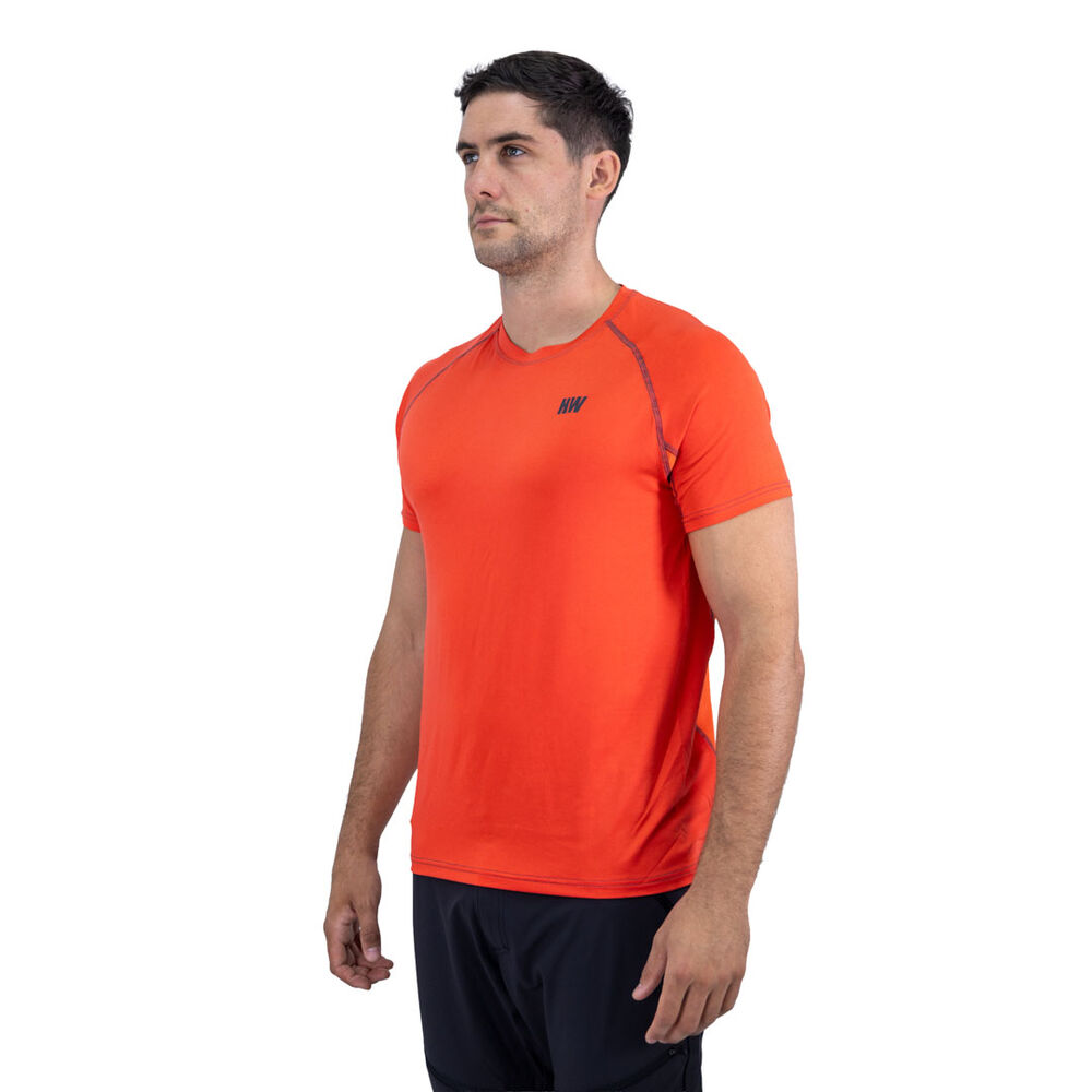 Polera Dry Fit Hw Spx Manga Corta Hombre Orange image number 5.0