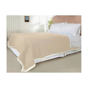 Frazada Polar Sherpa Premium 2 Plazas Beige