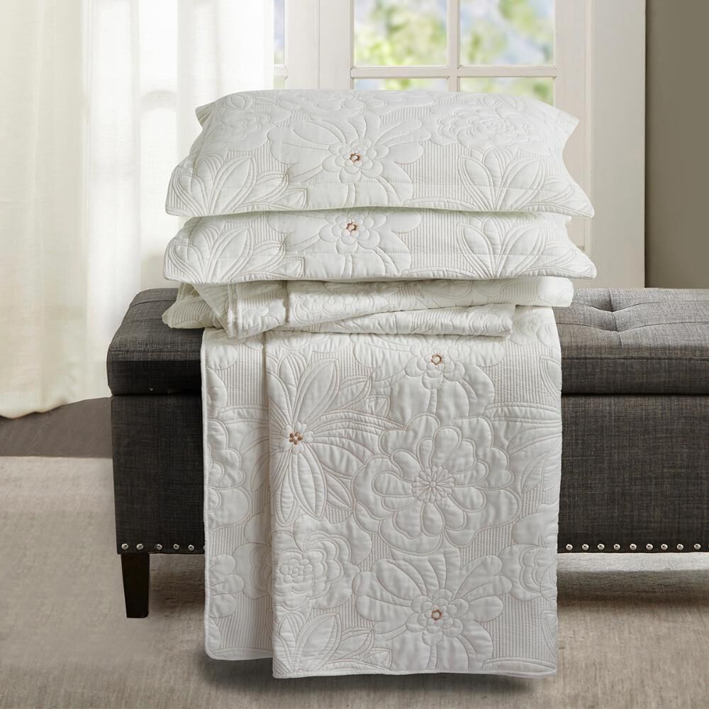 Quilt Andes Bordado Florencia Beige image number 3.0