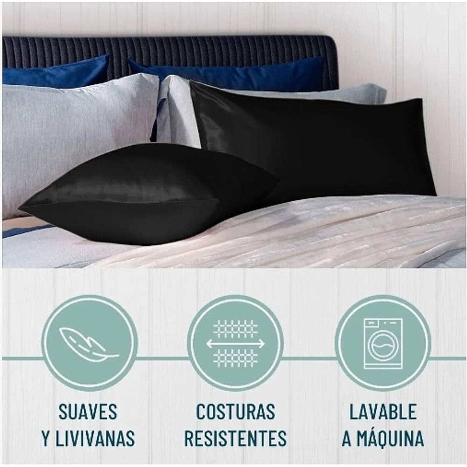 Funda Almohada Satin 76x50 Cm image number 1.0