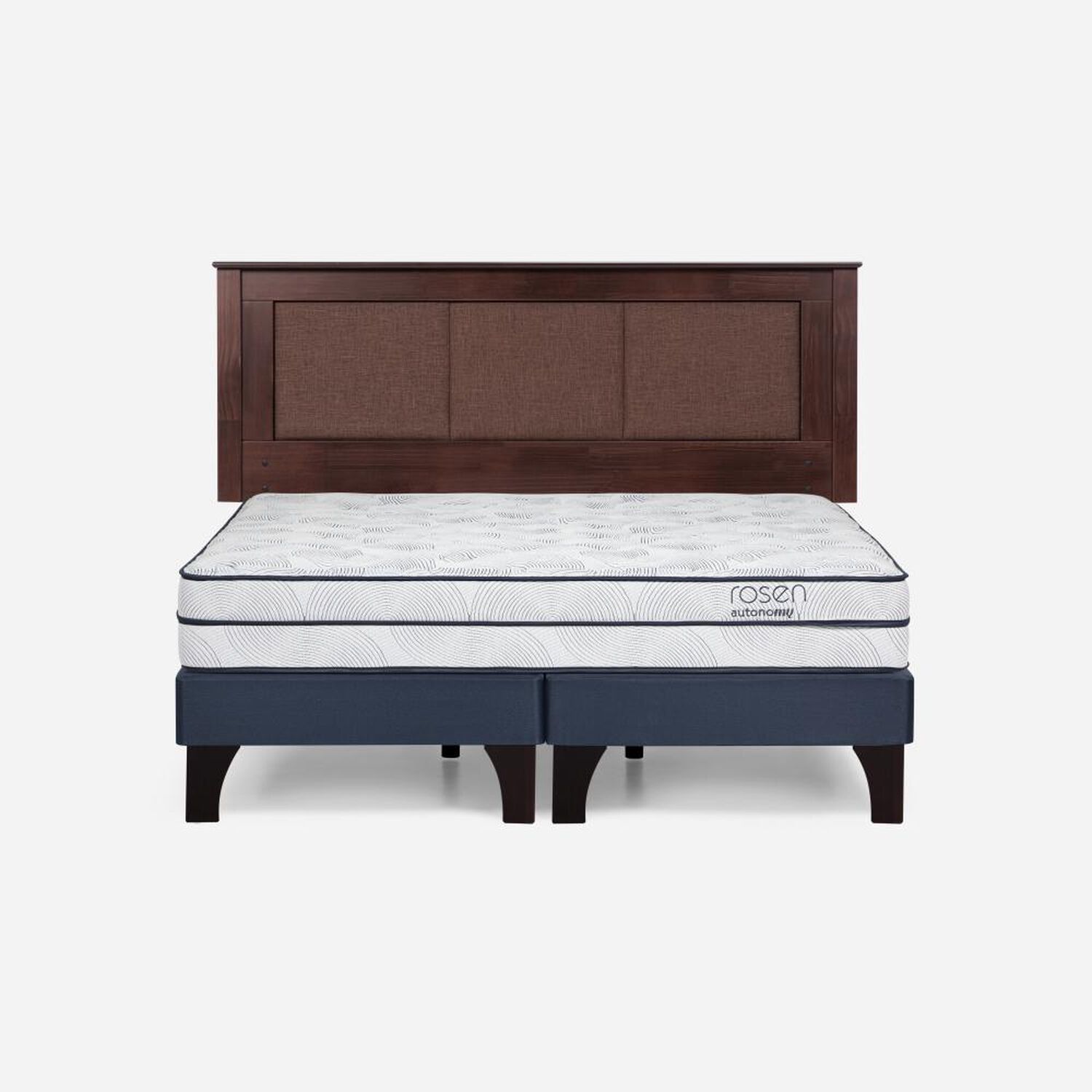 Cama Europea Rosen Autonomy Sky / 2 Plazas / Base Dividida + Respaldo Rachel image number 0.0