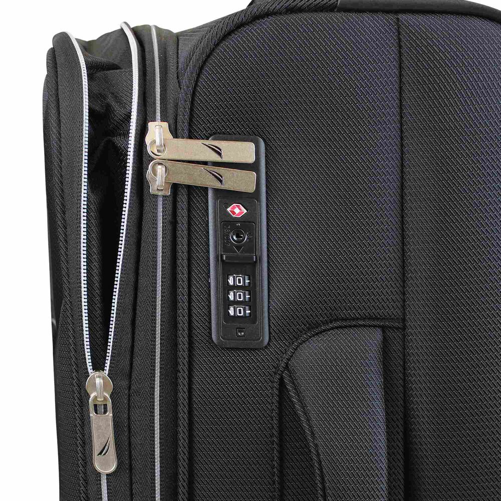 Maleta De Tela Mediana Nautica Valencia 20kg Negra image number 2.0