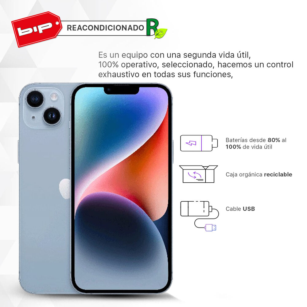 Iphone 14 Plus 128gb - Blue- Reacondicionando Grado A image number 0.0