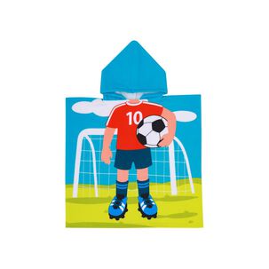 Toalla Playa Capucha Casaideal Kids Player / 60 X 120 Cm