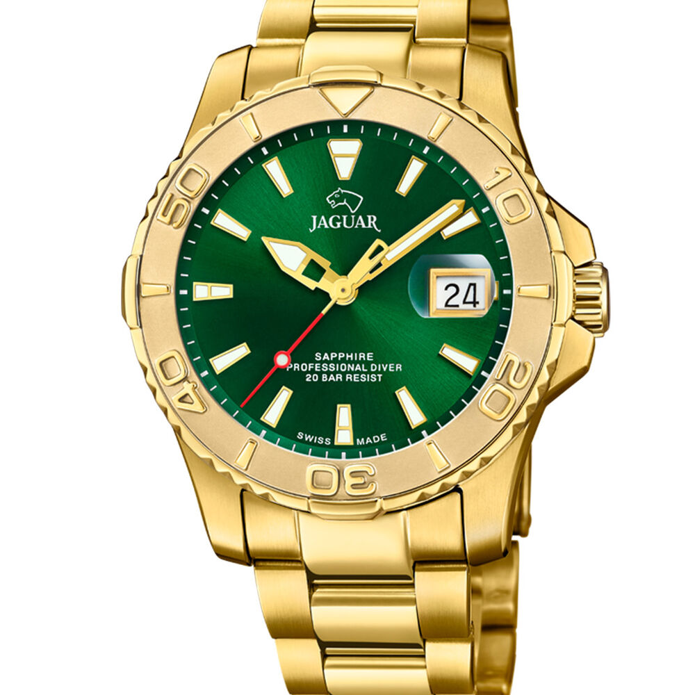 Reloj J971/1 Jaguar Verde Hombre Clair De Lune image number 0.0