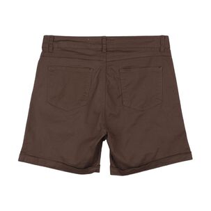 Bermuda B&aacute;sico Liso Tiro Medio Regular Mujer Geeps