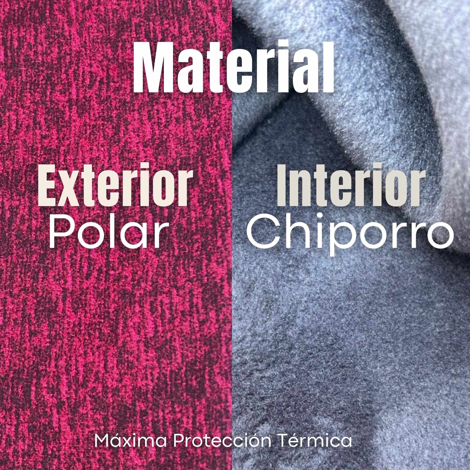 Pantal&oacute;n Polar Con Chiporro Palazzo Mujer Elasticada T&eacute;rmica Burdeo Jeans image number 5.0