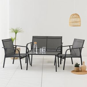 Juego De Terraza Aero 3 Sof&aacute;s Y 1 Mesa De Centro