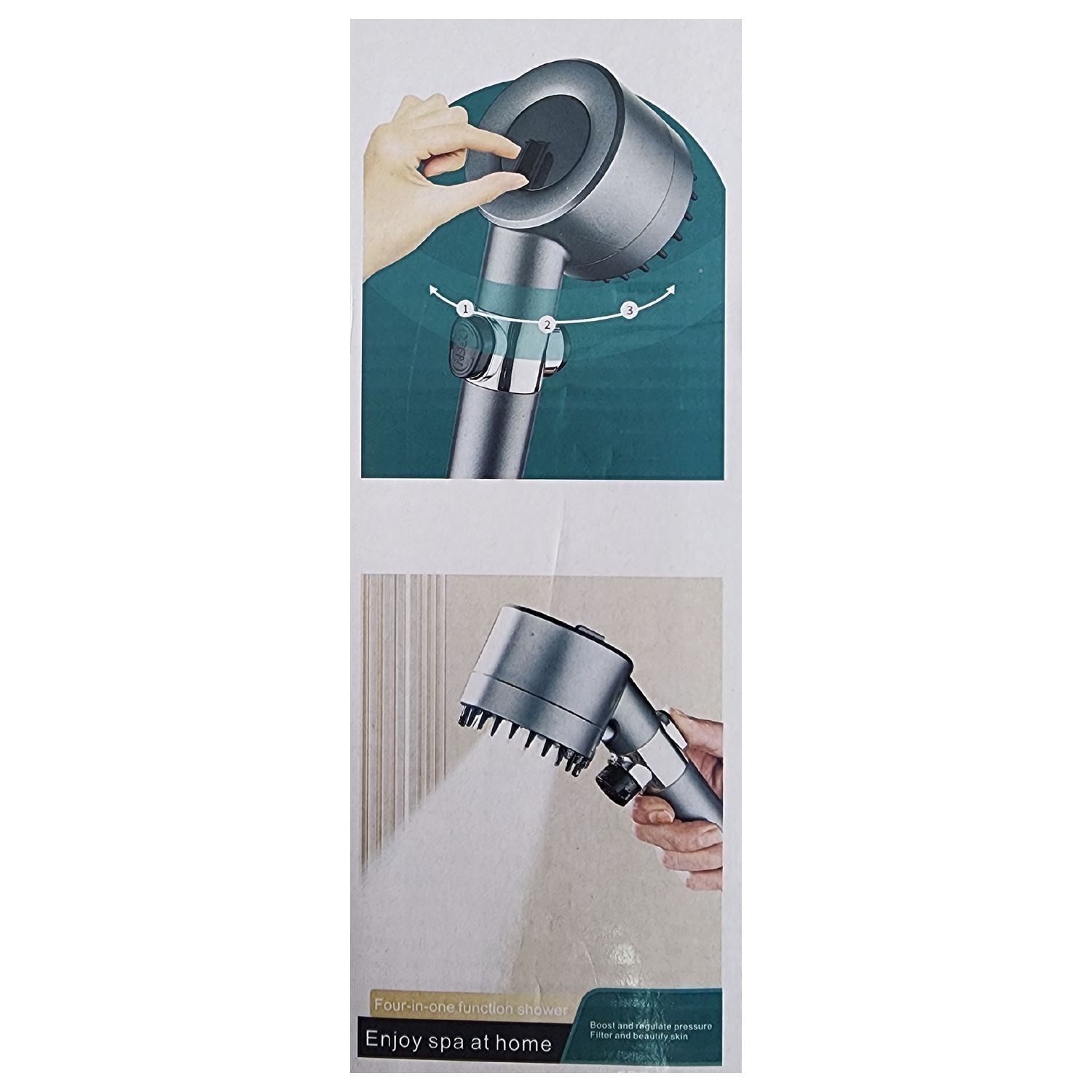 Cabezal De Ducha Turbocargado 3 Modos Accesorio Ba&ntilde;o image number 5.0