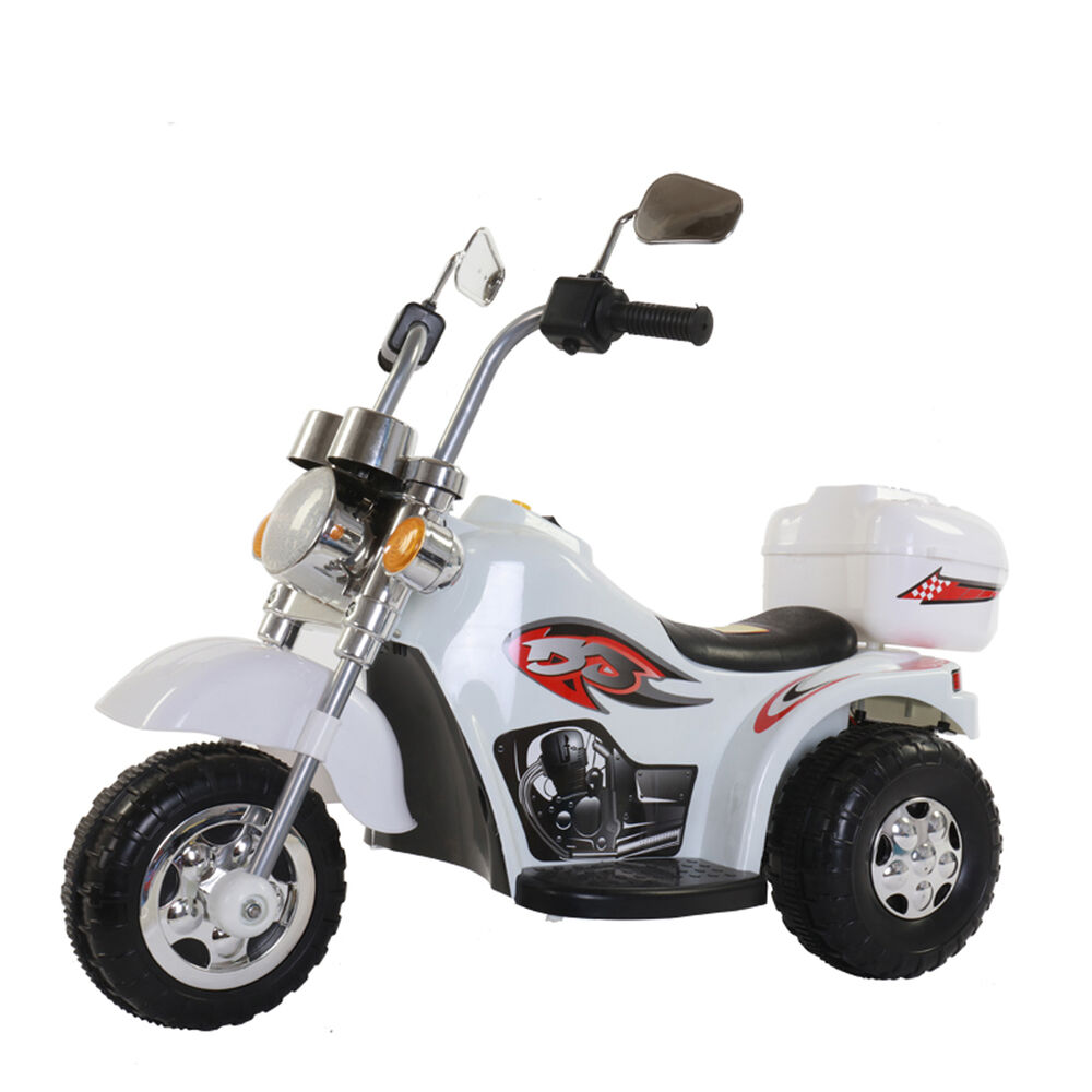 Moto Eléctrica Chopper Blanco Bebesit image number 0.0