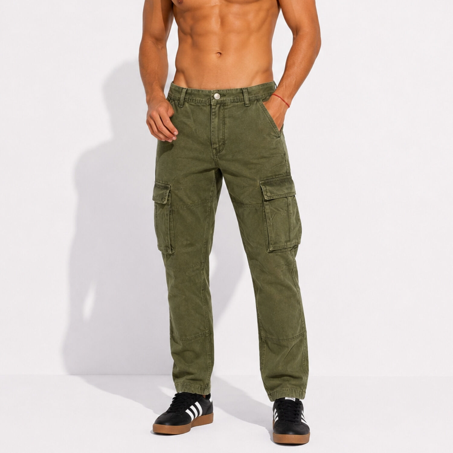 Jeans Pantalon Cargo Hombre Denim image number 0.0