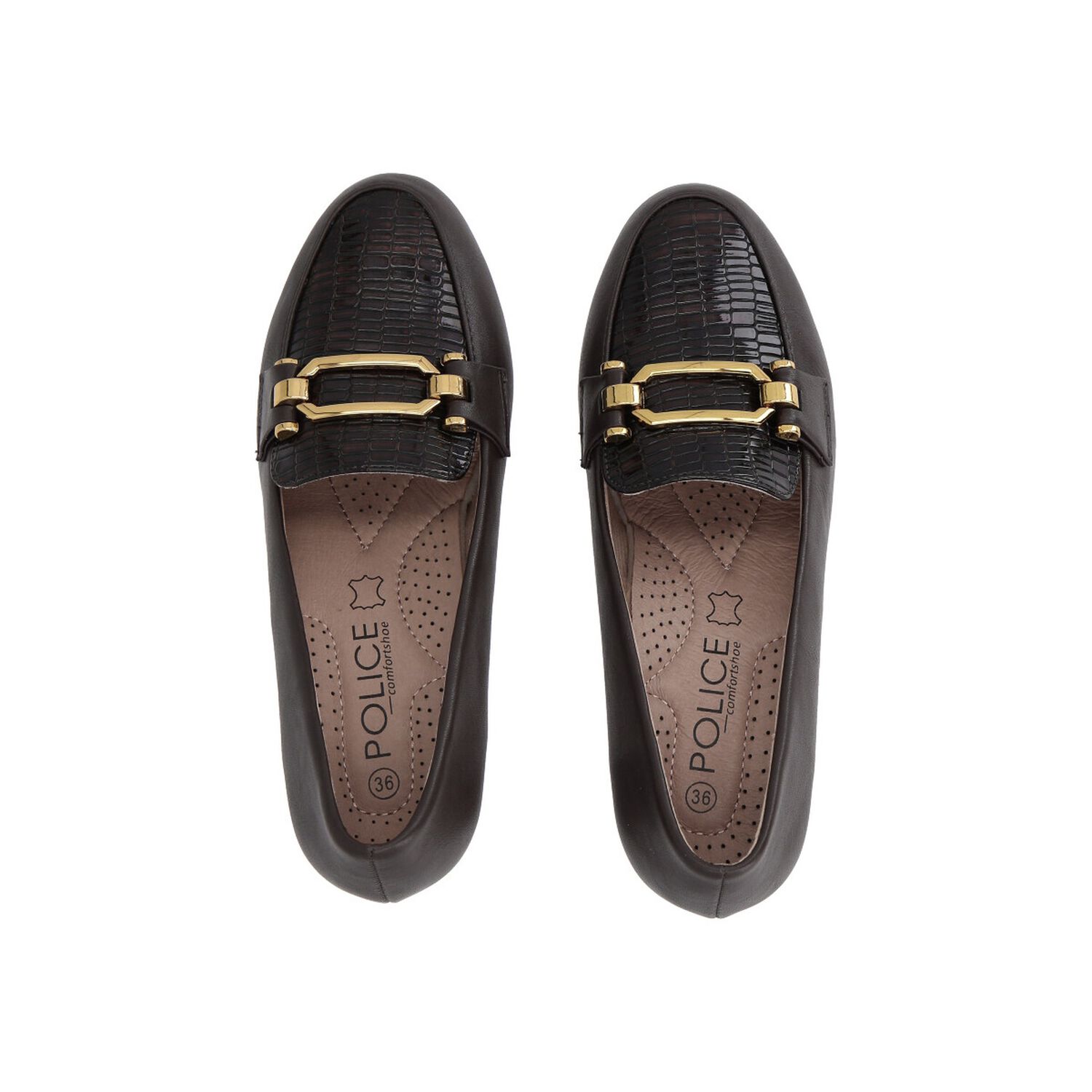 Zapato Mujer Chocolate Kris Police image number 3.0