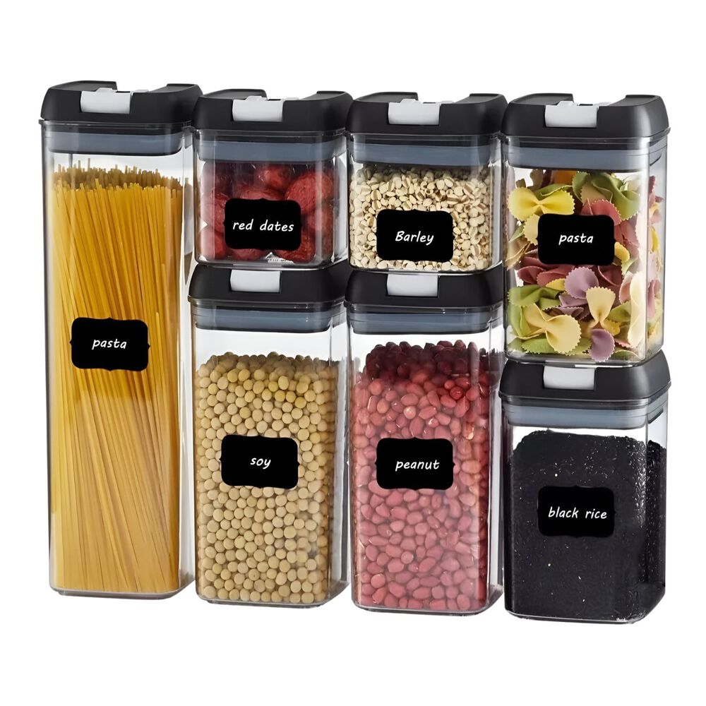 Set De 7 Contenedores Hermeticos De Plastico Cocina Despensa image number 0.0
